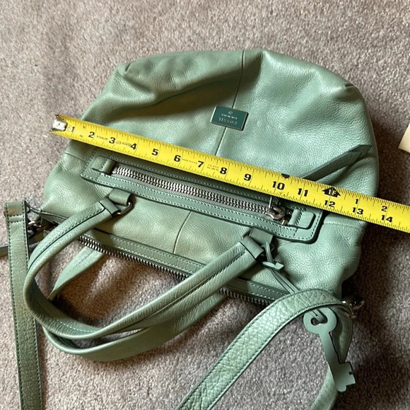 Fossil Genuine Leather Top Handle Zip Bag in Mountain Dusk - Picture 6 of 6